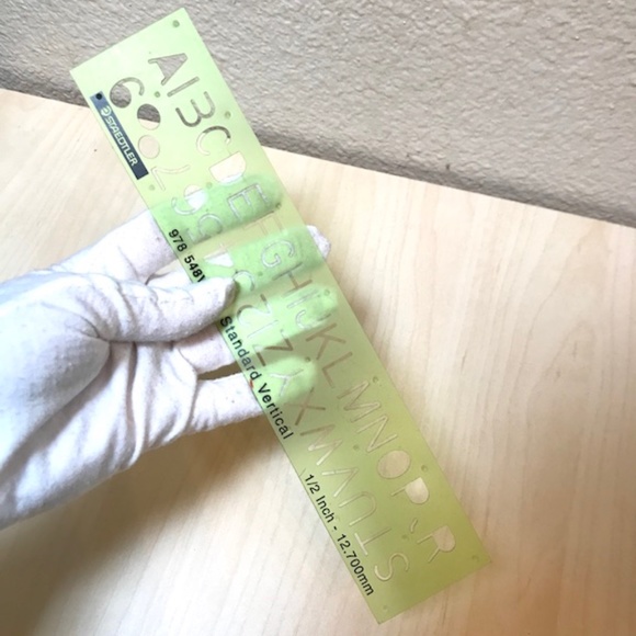 Staedtler Stencil. 978548V Standard Vertical. 1/2 Inch- 12.700mm. NEW. - Picture 4 of 6